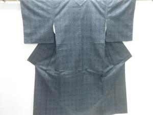 花亀甲模様織出し西陣伝承紬着物アンサンブル